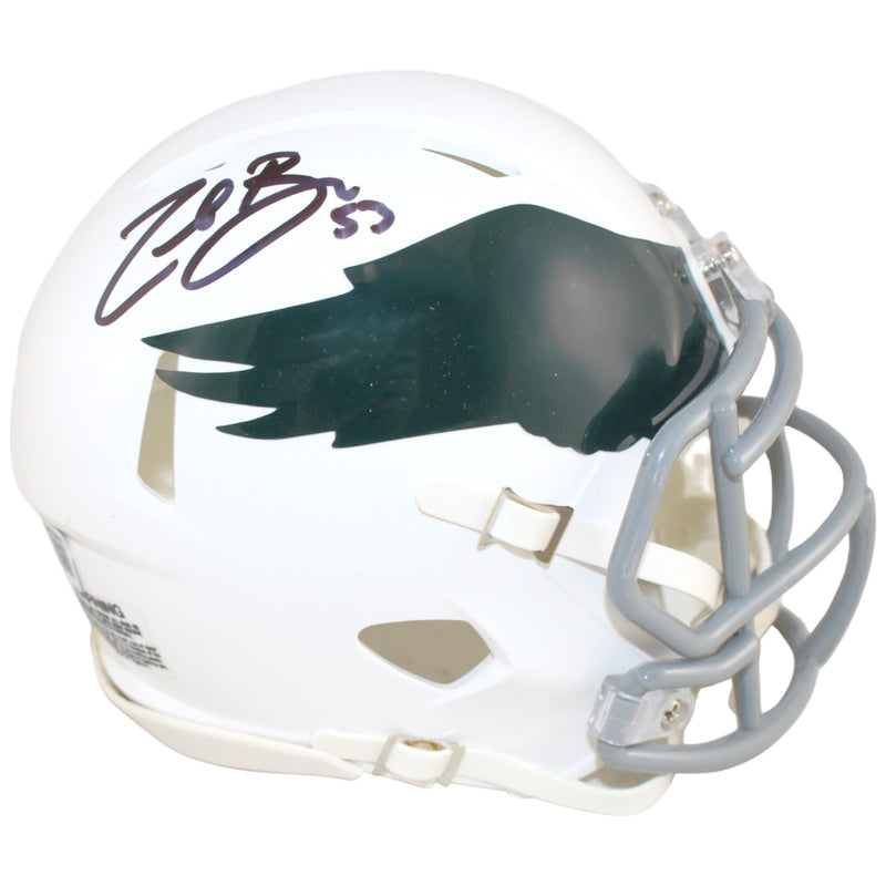 Zack Baun Autographed Philadelphia Eagles Throwback Mini Helmet