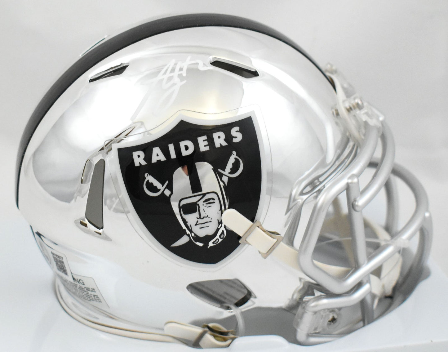 Ashton Jeanty Signed Las Vegas Raiders Chrome Speed Mini Helmet