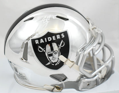 Ashton Jeanty Signed Las Vegas Raiders Chrome Speed Mini Helmet