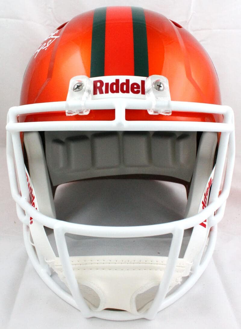 Warren Sapp Signed Miami Hurricanes Full Size Flash Speed Helmet