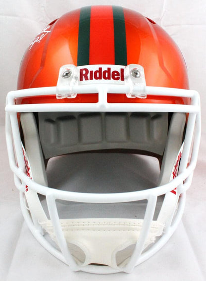 Warren Sapp Signed Miami Hurricanes Full Size Flash Speed Helmet