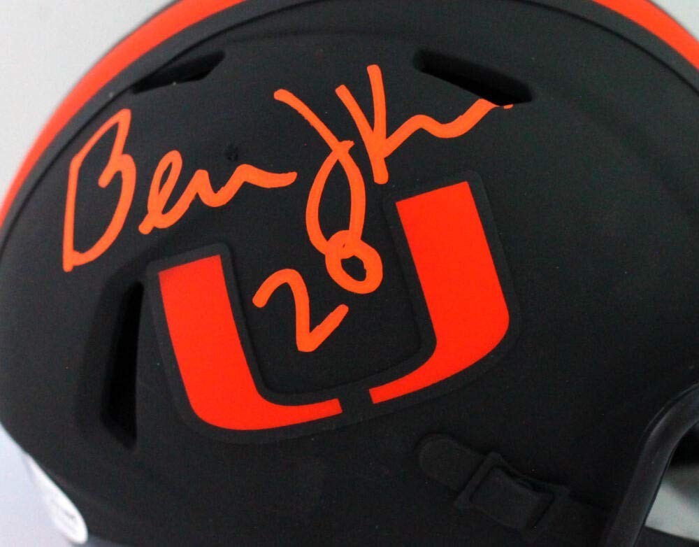 Bernie Kosar Autographed Miami Hurricanes Eclipse Mini Helmet