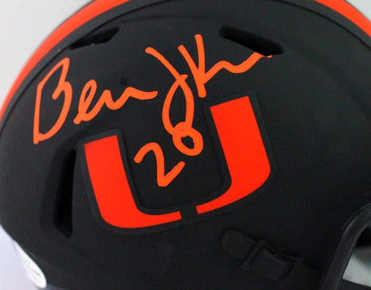 Bernie Kosar Autographed Miami Hurricanes Eclipse Mini Helmet
