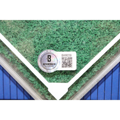 Bret Saberhagen Signed Kansas City Royals Kauffman Stadium Turf Display