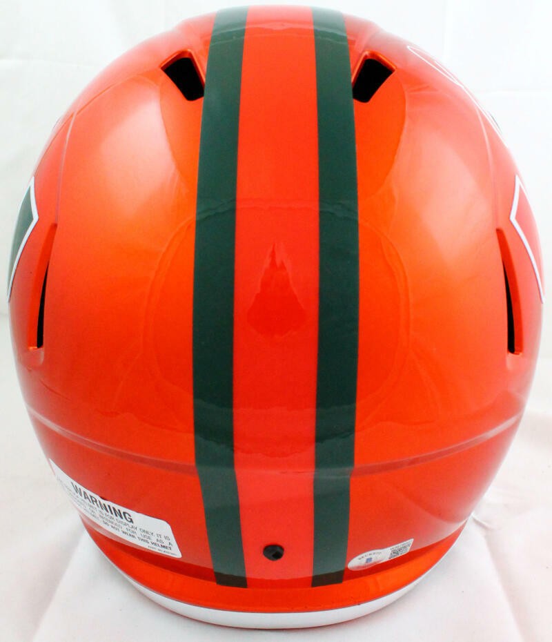 Warren Sapp Signed Miami Hurricanes Full Size Flash Speed Helmet