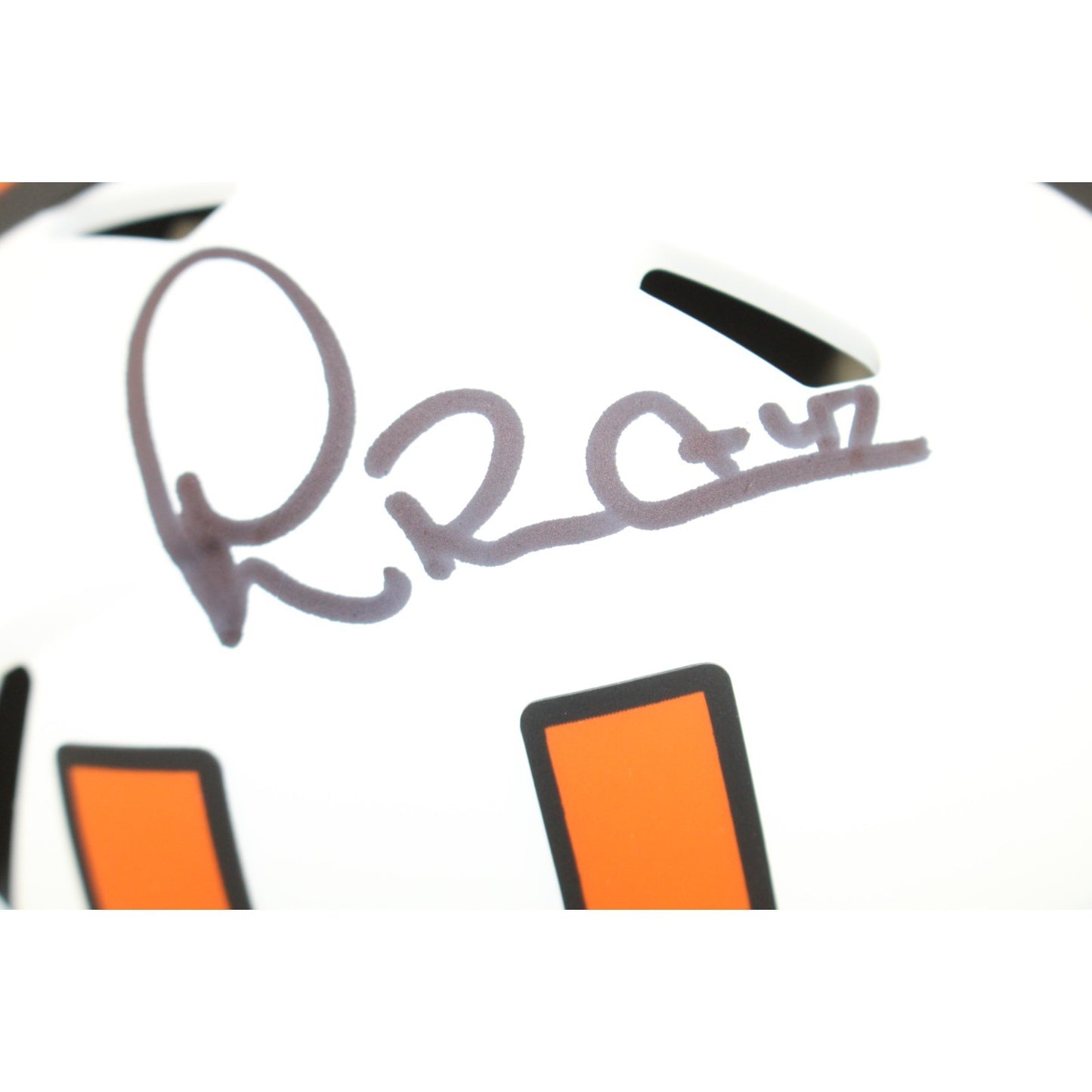 Michael Irvin Autographed Miami Hurricanes Lunar Mini Helmet
