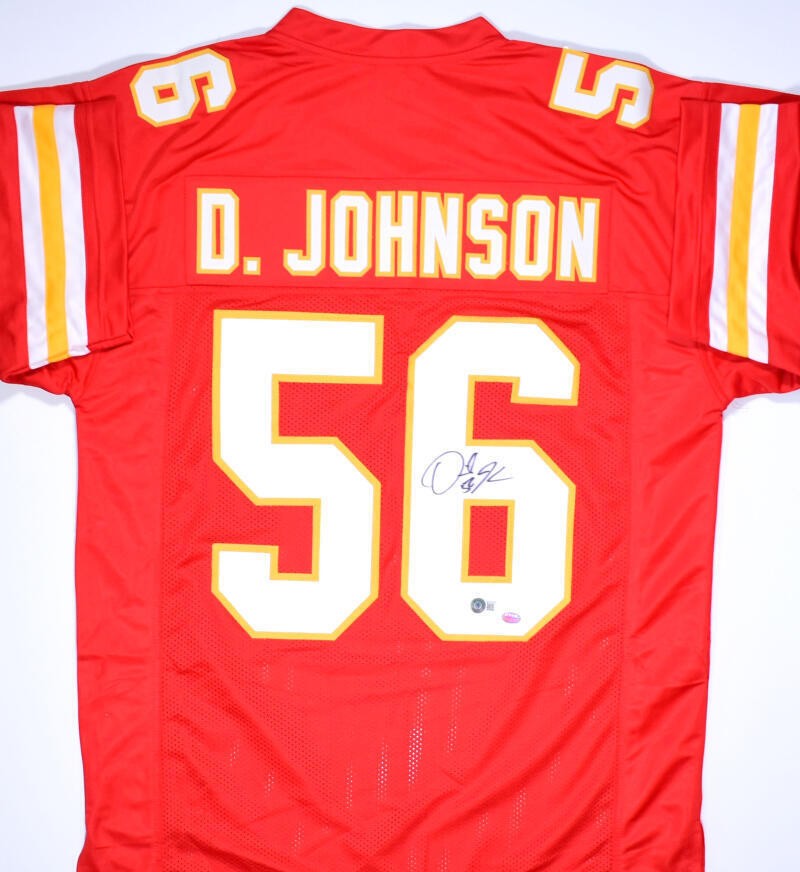 Derrick Johnson Signed Kansas City Chiefs Style Custom Red Jersey