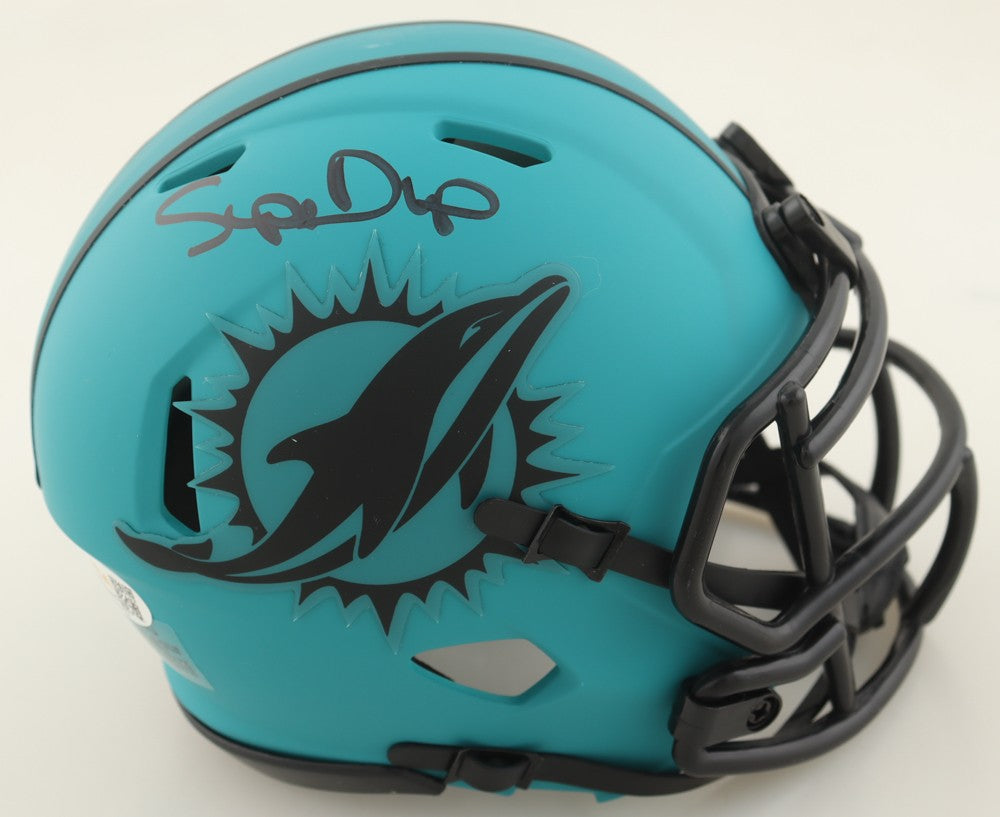 Mark Duper Signed Miami Dolphins Rave Speed Mini Helmet