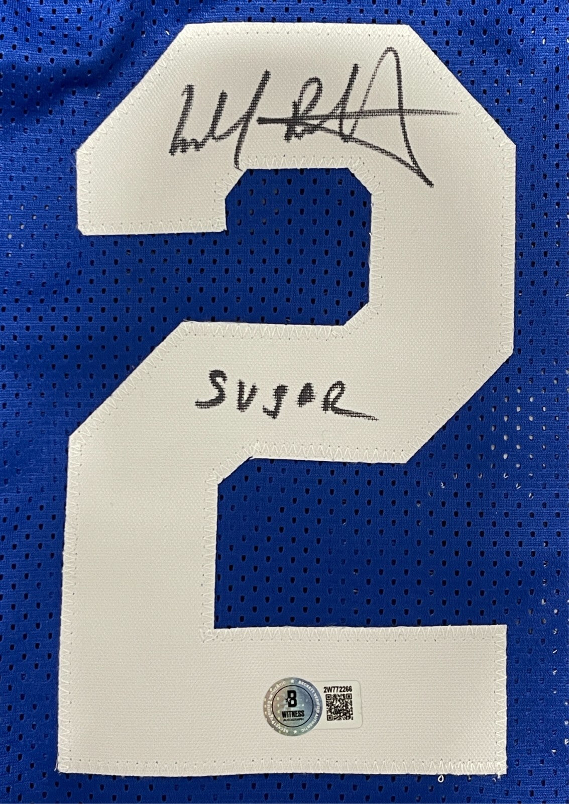 Micheal Ray Richardson Signed Sugar New Jersey Nets Custom Jersey