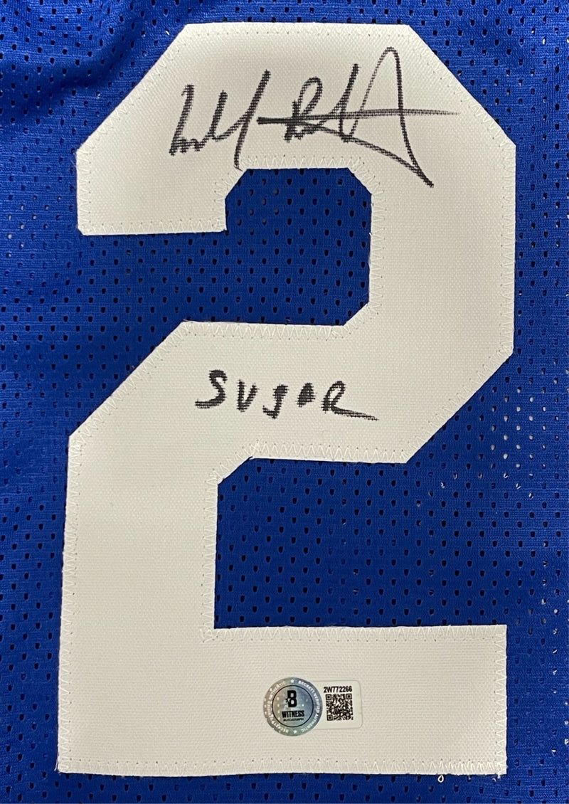 Micheal Ray Richardson Signed Sugar New Jersey Nets Custom Jersey