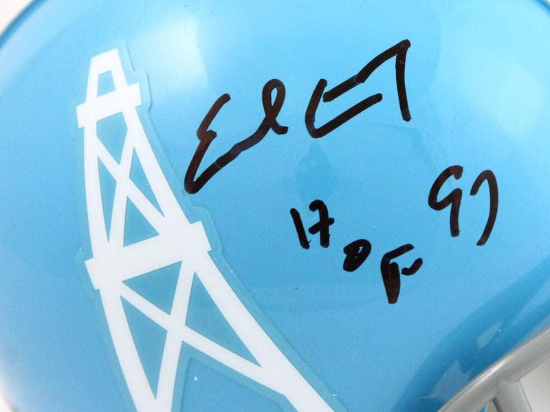 Earl Campbell Autographed Houston Oilers 1960-62 Throwback Mini Helmet