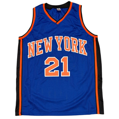 Charlie Ward Signed New York Knicks Custom Jersey (99 ECF Champs)