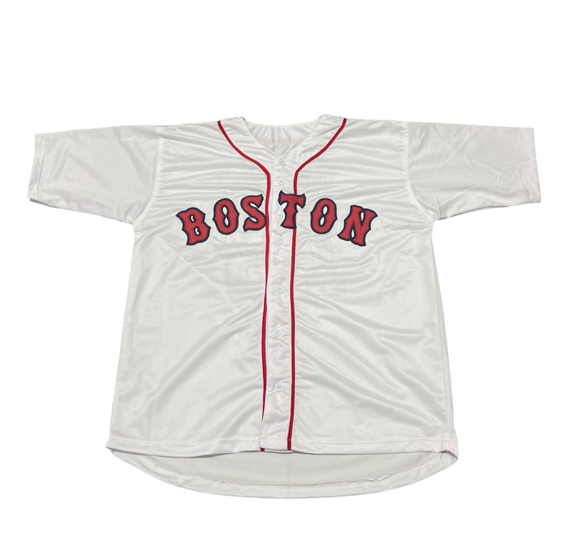 Johnny Damon Signed Boston Red Sox Custom Jersey (Beckett Witness)