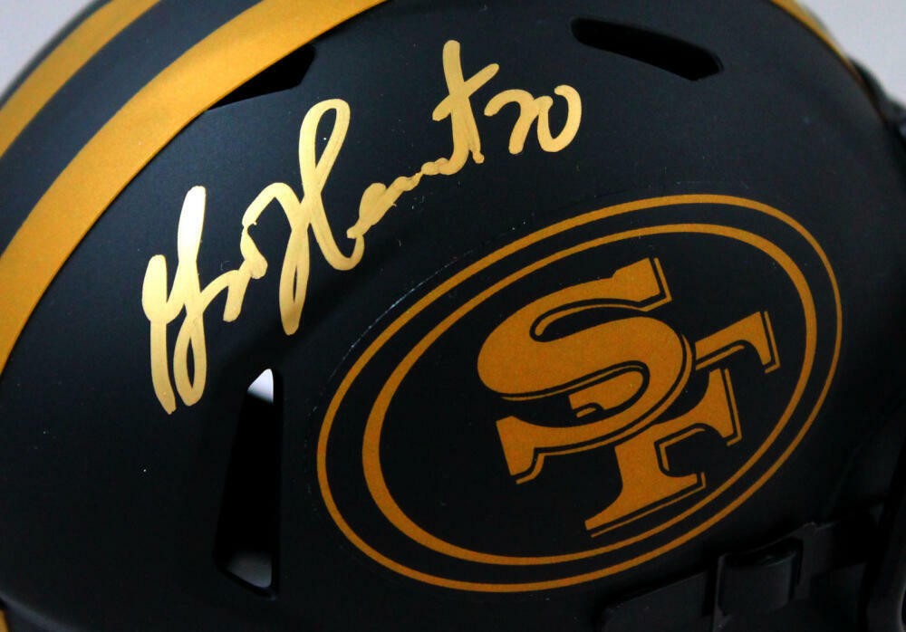 Garrison Hearst Signed San Francisco 49ers Eclipse Speed Mini Helmet