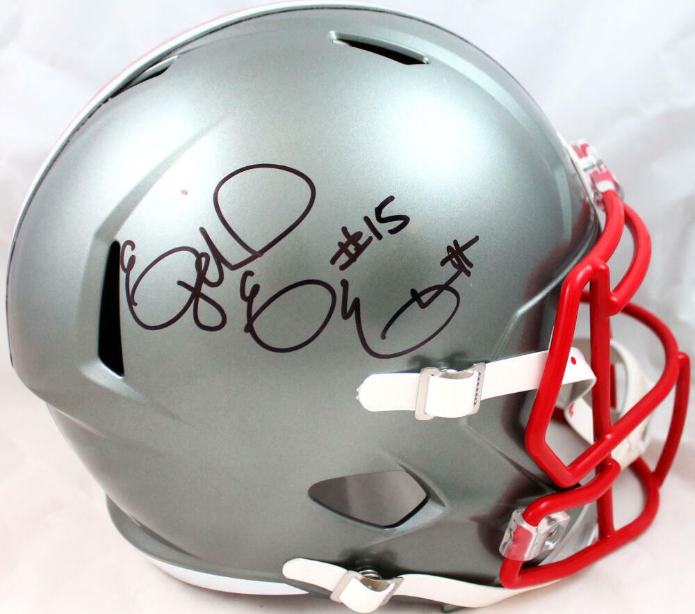 Ezekiel Elliott Signed Ohio State Buckeyes Full Size Flash Speed Helmet
