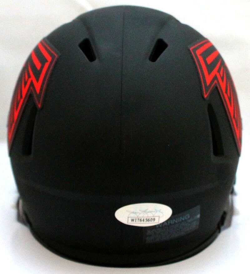 Jamal Anderson Signed Atlanta Falcons Eclipse Speed Mini Helmet