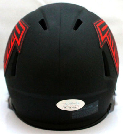 Jamal Anderson Signed Atlanta Falcons Eclipse Speed Mini Helmet