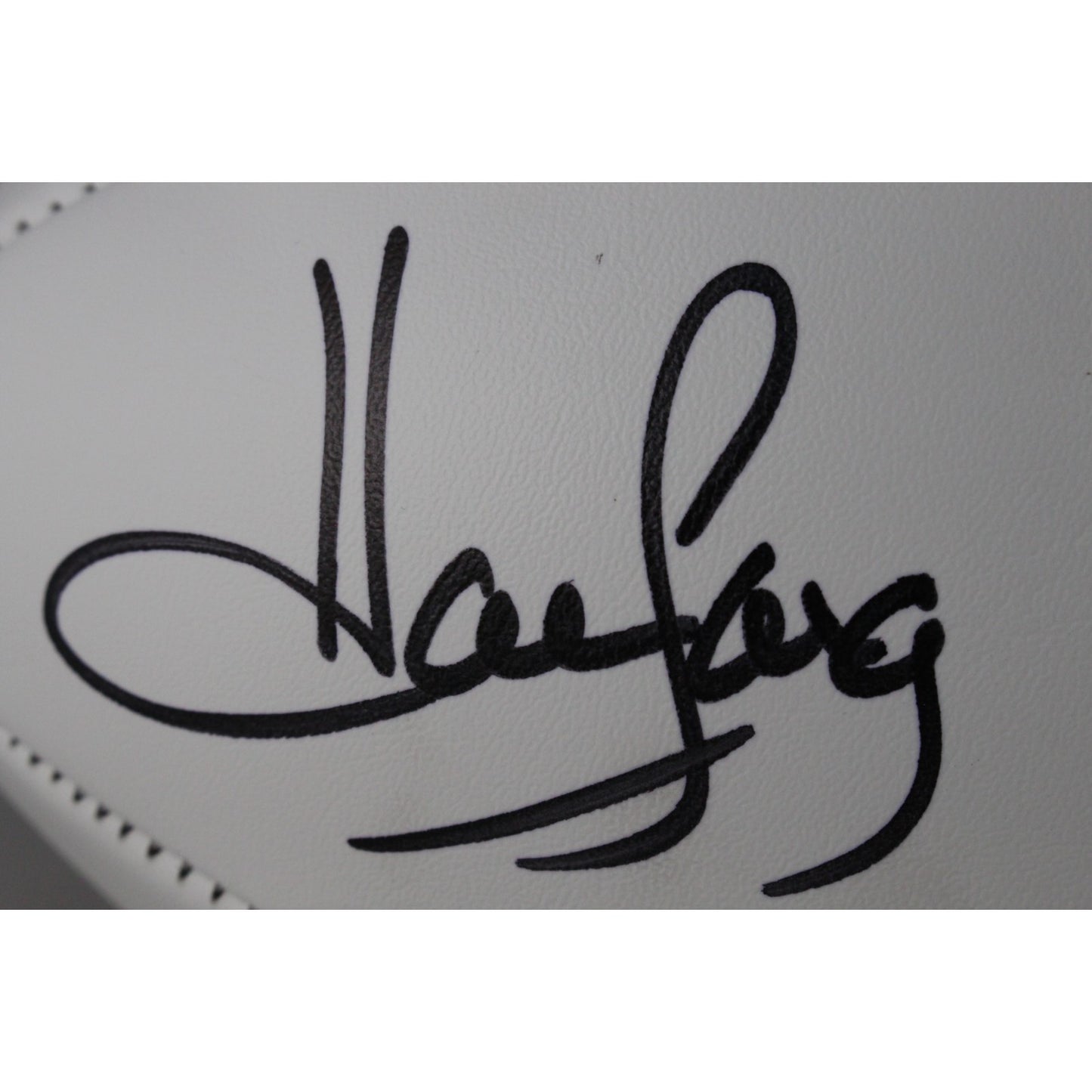Howie Long Autographed Oakland Raiders Logo Football (HOF 00)