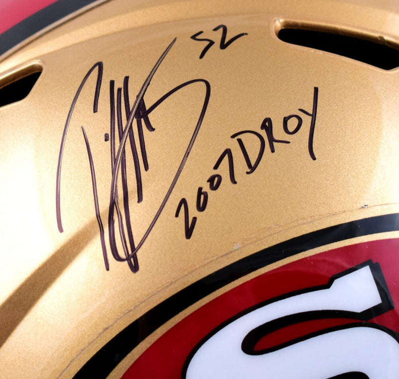 Patrick Willis Signed San Francisco 49ers Full Size Speed Helmet DPOY