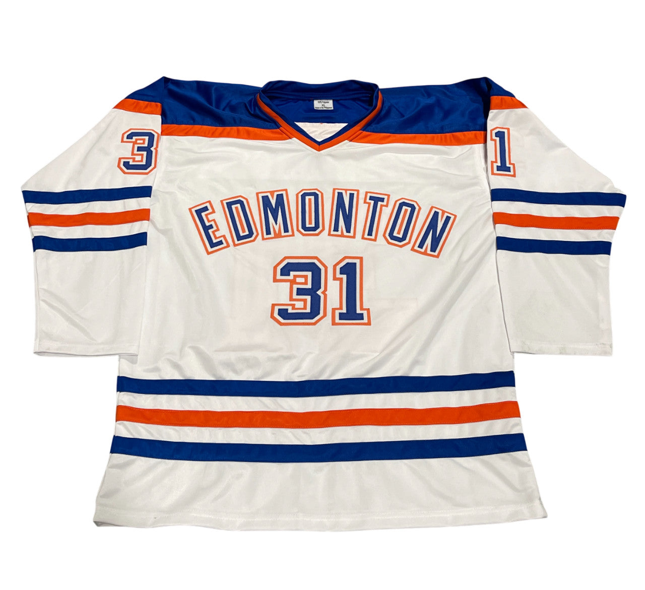 Grant Fuhr Signed Edmonton Oilers Custom Jersey (HOF 03)