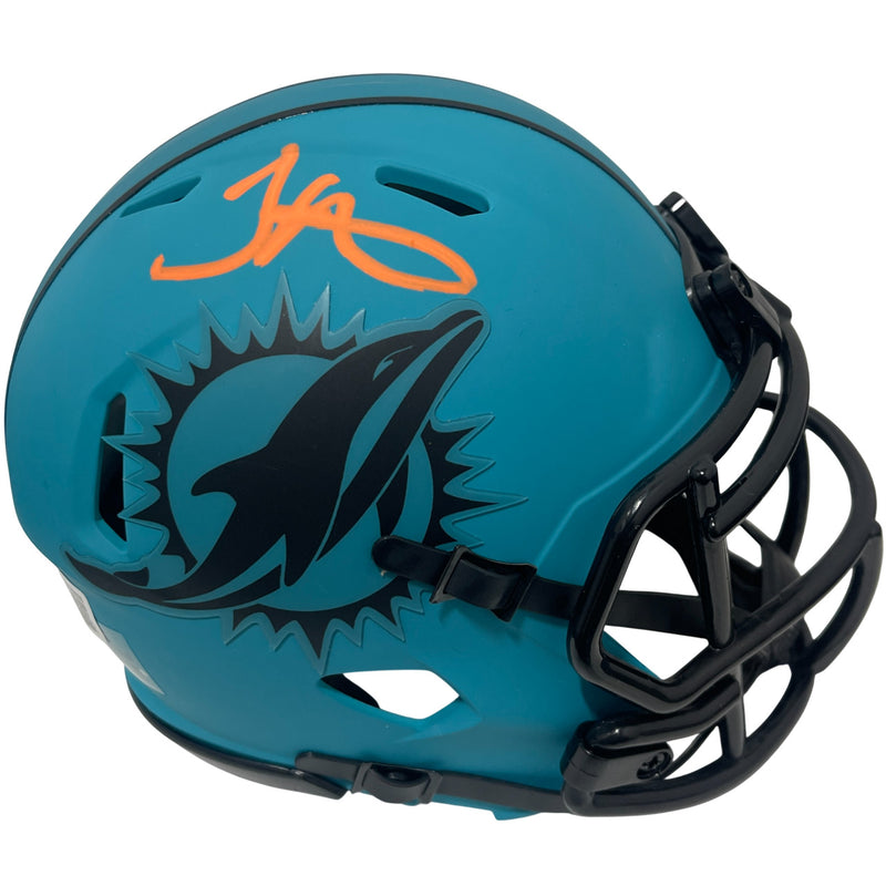 Tyreek Hill Signed Miami Dolphins Rave Alternate Mini Helmet (BAS Witness)