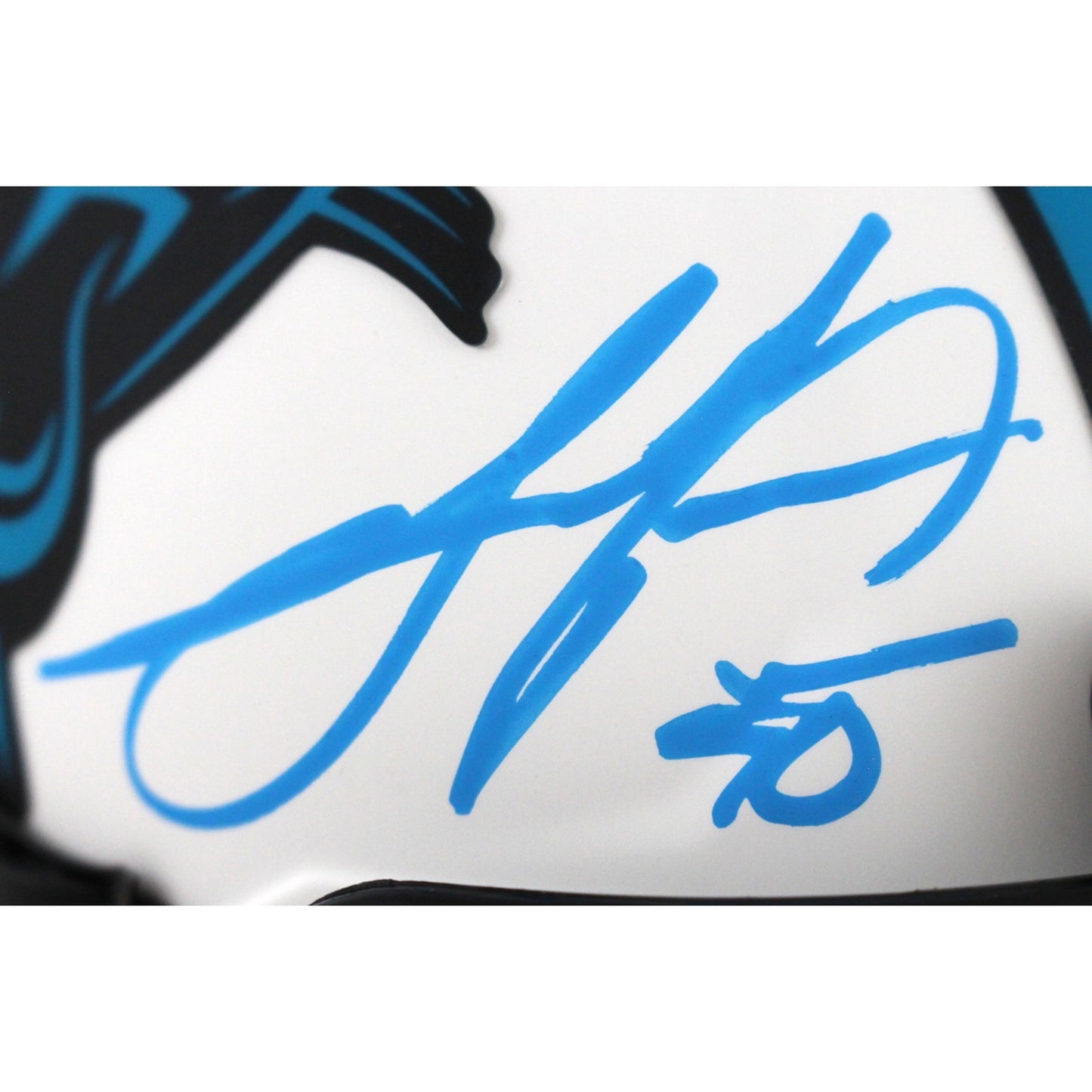 Julius Peppers Autographed Carolina Panthers Lunar Eclipse Mini Helmet
