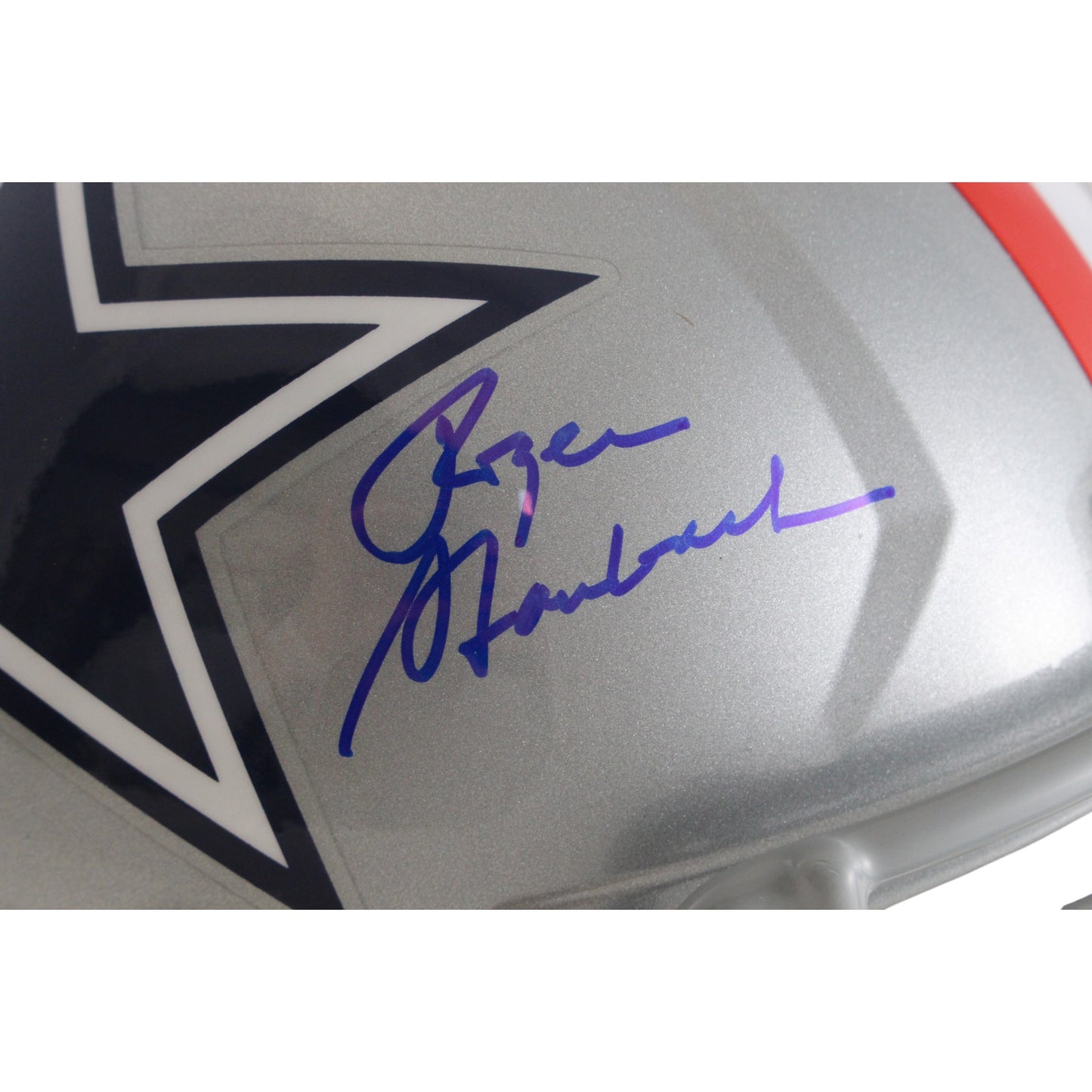 Roger Staubach Dallas Cowboys Autographed Full Size Throwback Replica Helmet