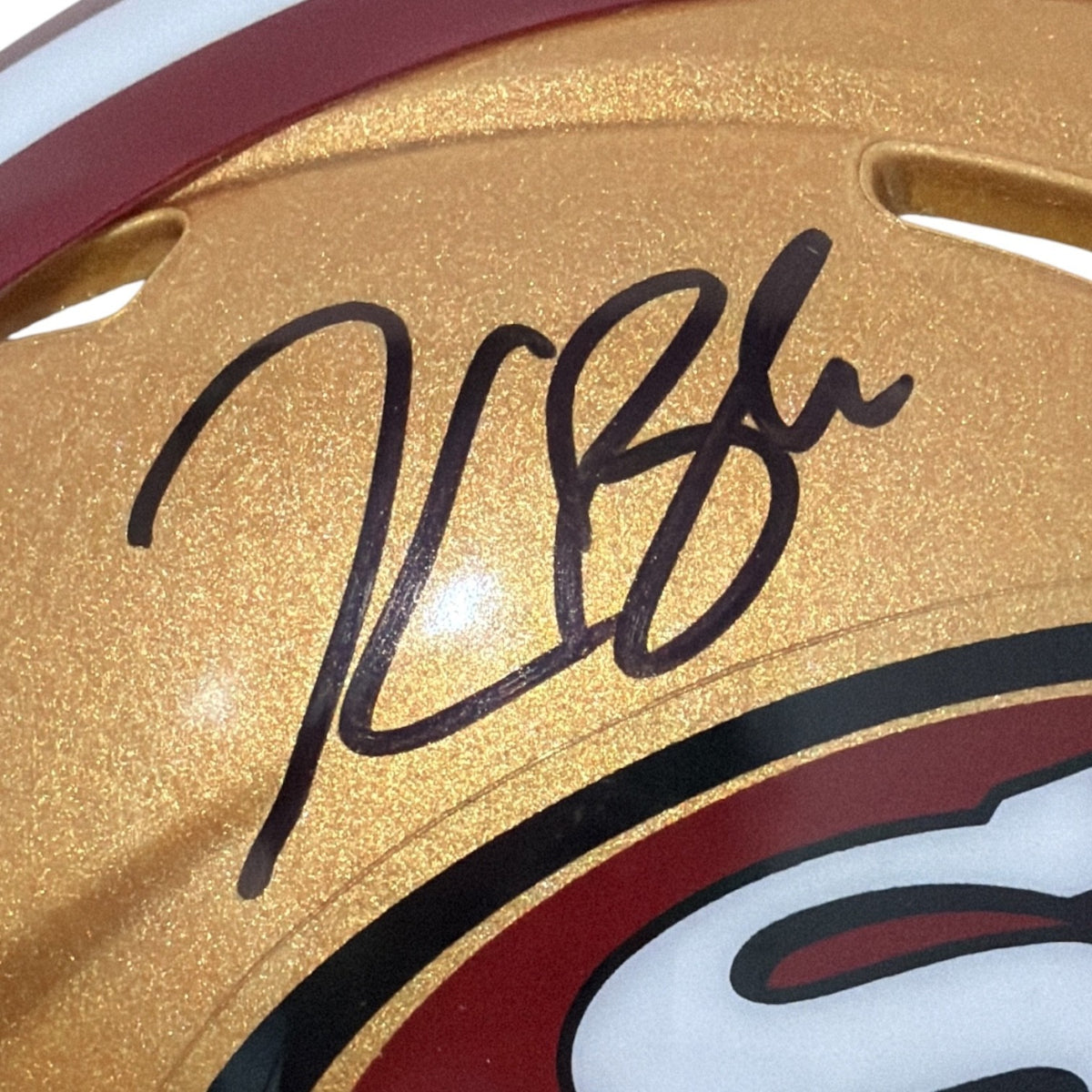 Kaelon Black Signed San Francisco 49ers Speed Mini Helmet