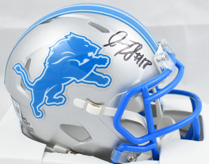 Isaac TeSlaa Autographed Detroit Lions Speed Mini Helmet