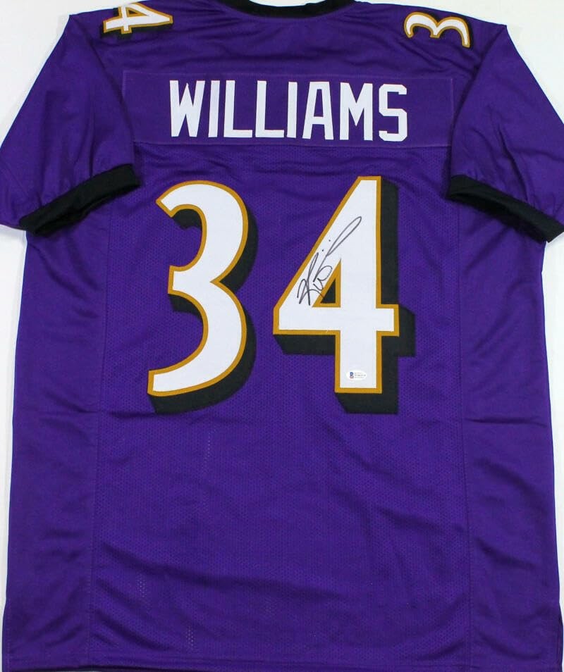 Ricky Williams Autographed Purple Custom Jersey