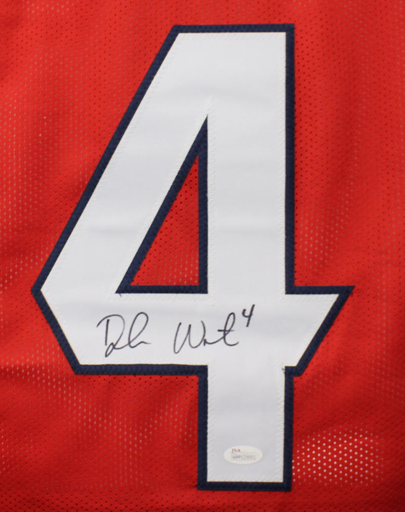 Deshaun Watson Autographed Houston Texans Red Custom Jersey