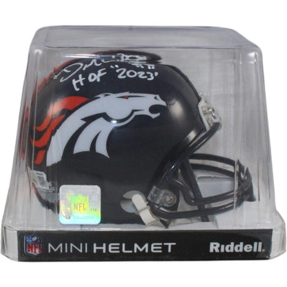 Demarcus Ware Denver Broncos Autographed Throwback VSR4 Mini Helmet
