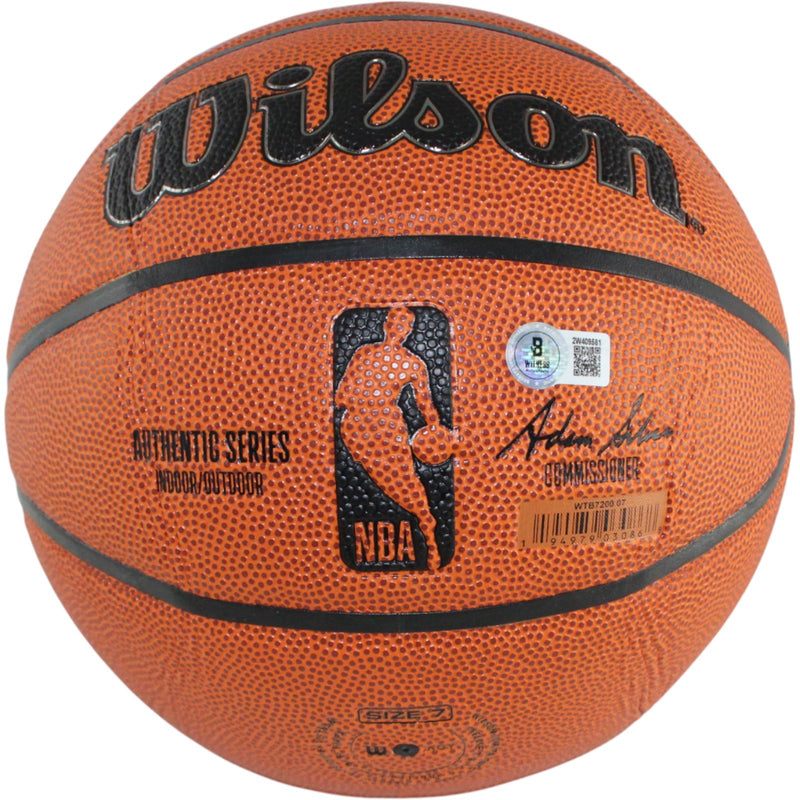 John Stockton & Karl Malone Autographed Utah Jazz Wilson Basketball
