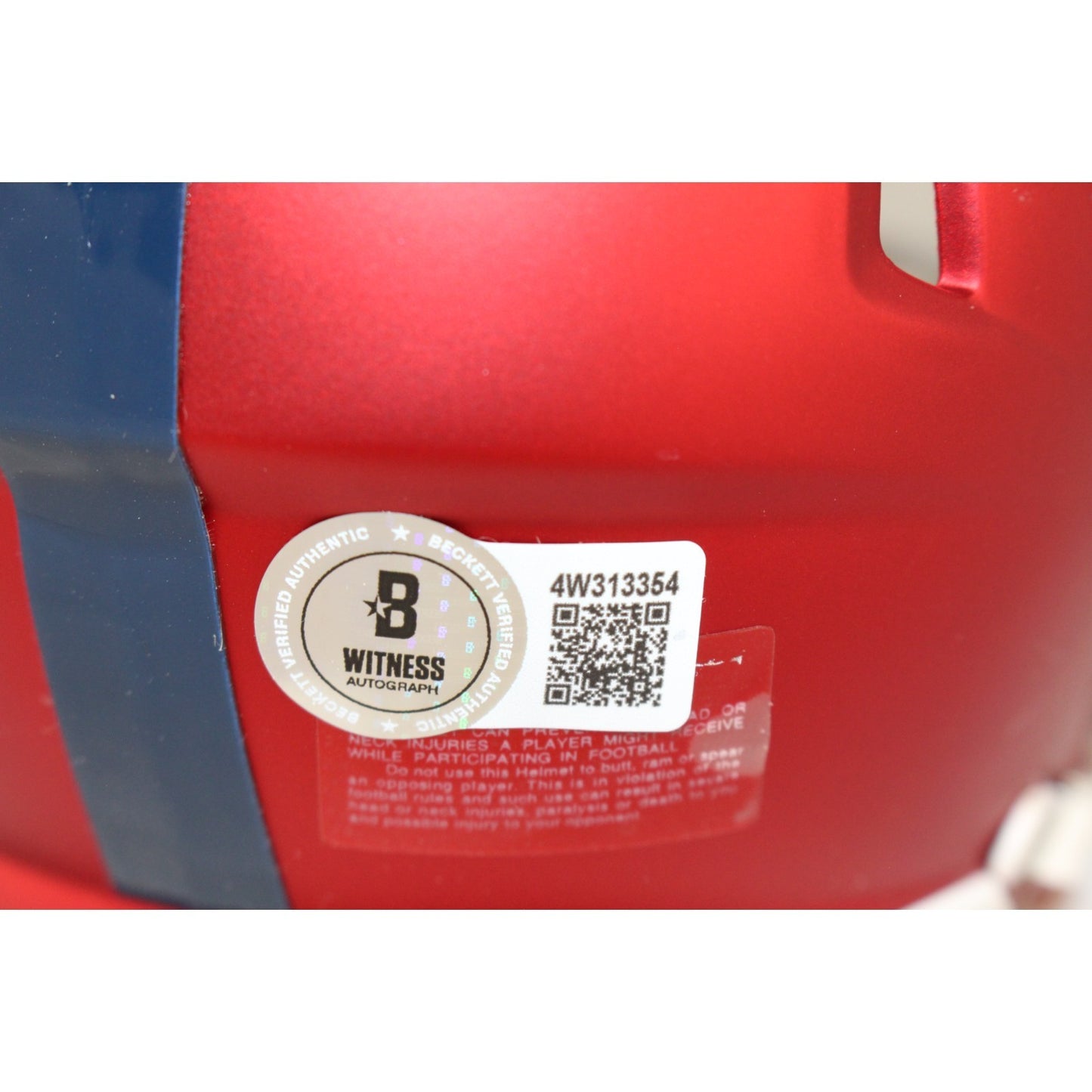 Michael Strahan New York Giants Autographed Blaze Mini Helmet