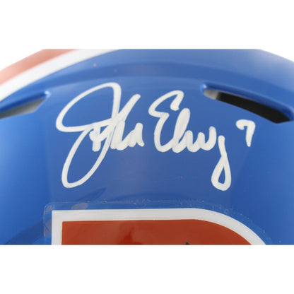 John Elway Denver Broncos Autographed Authentic Throwback Full Size Helmet
