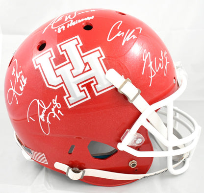 Case Keenum, Andre Ware & Houston Legends Multi-Signed Full Size Helmet