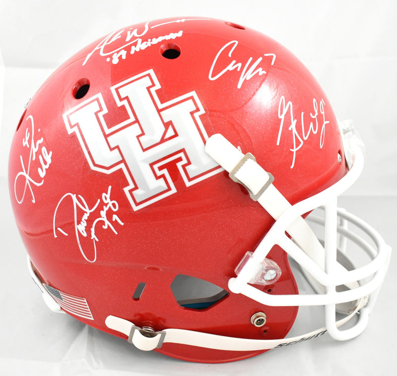 Case Keenum, Andre Ware & Houston Legends Multi-Signed Full Size Helmet
