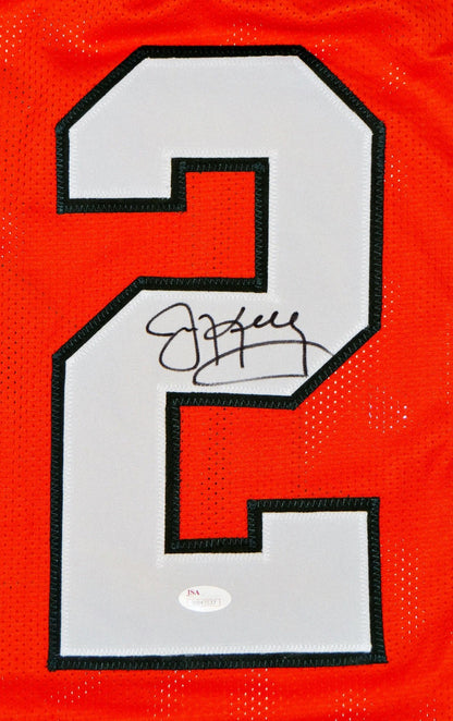 Jim Kelly Signed Miami College Style Orange Jersey