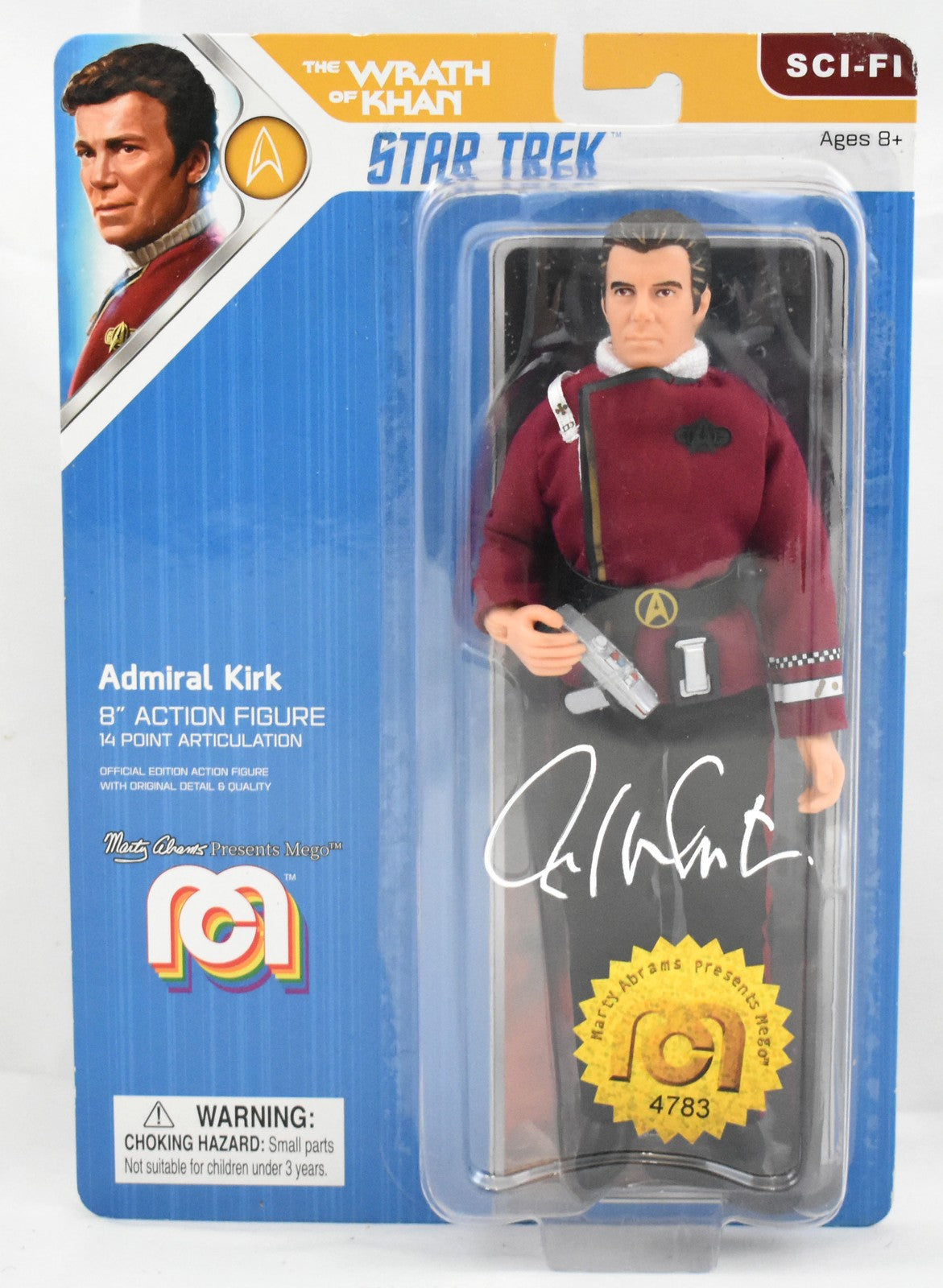 William Shatner Signed Captain Kirk Star Trek 8" Action Figure