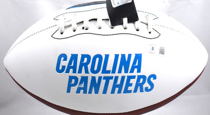 Ja'Tavion Sanders Autographed Carolina Panthers Logo Football