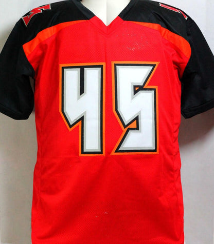 Devin White Signed Red and Black Custom Jersey