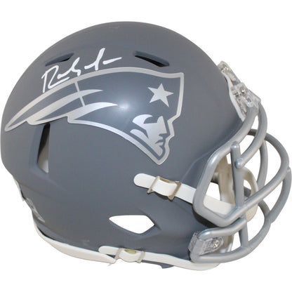 Randy Moss Signed New England Patriots Slate Alternate Mini Helmet