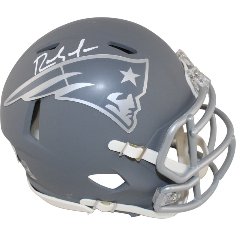 Randy Moss Signed New England Patriots Slate Alternate Mini Helmet