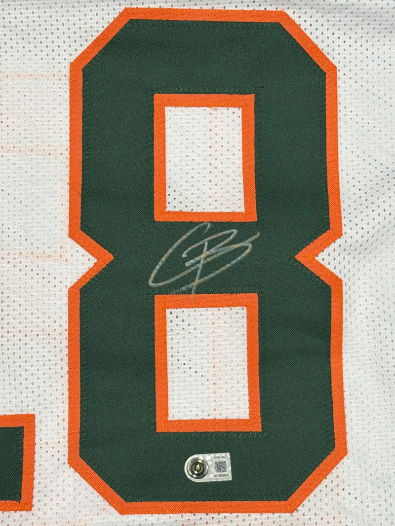 Cooper Barkate Signed Miami Hurricanes White Custom Jersey