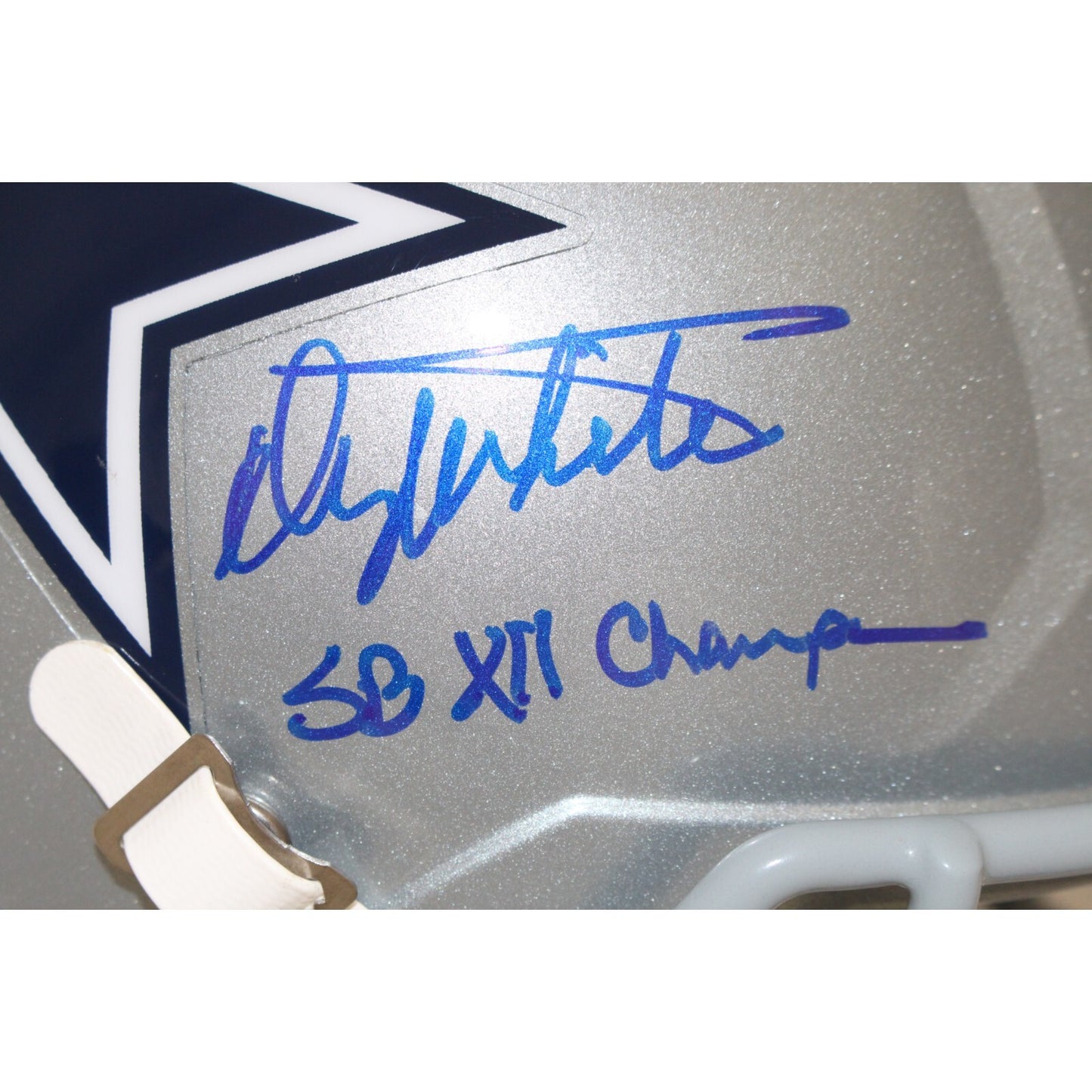 Danny White Signed Dallas Cowboys Full Size Replica Helmet (SB XII Champ)