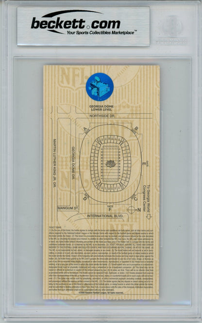 Kurt Warner Signed St. Louis Rams Super Bowl XXXIV MVP Ticket Stub BAS 8