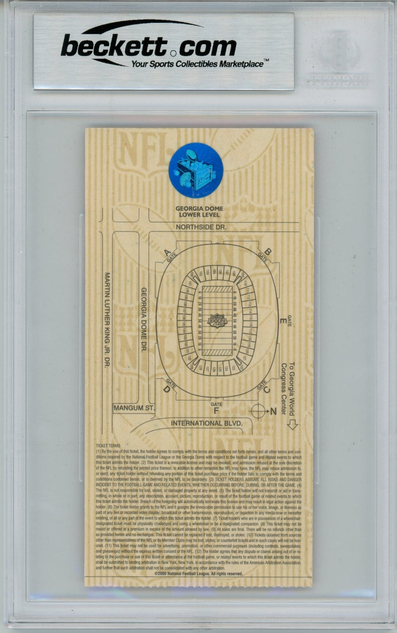 Kurt Warner Signed St. Louis Rams Super Bowl XXXIV MVP Ticket Stub BAS 8