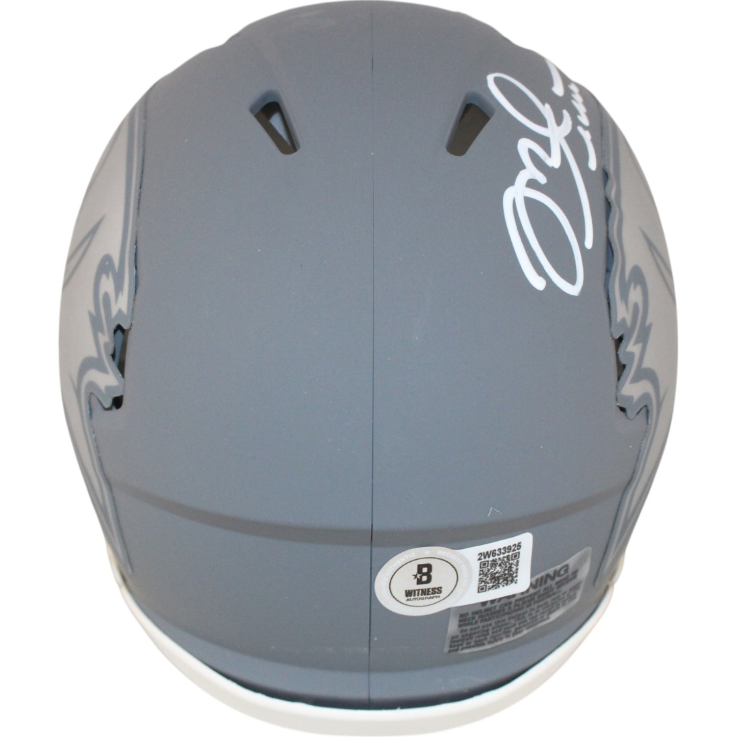 Mike Alstott Autographed Tampa Bay Buccaneers Slate Mini Helmet