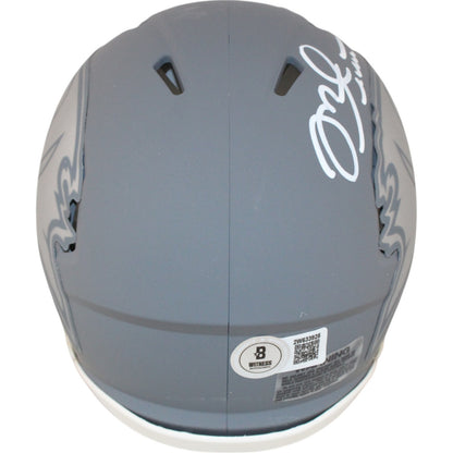 Mike Alstott Autographed Tampa Bay Buccaneers Slate Mini Helmet