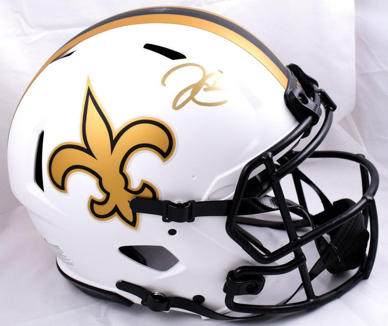 Derek Carr Autographed New Orleans Saints Lunar Speed Authentic Helmet